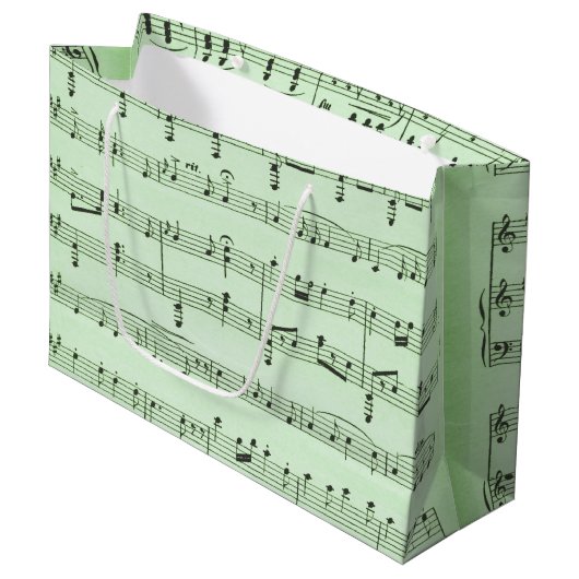 Green Sheet Muziek Groot Cadeauzakje (Voorkant Gekanteld)