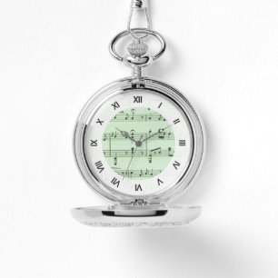 Green Sheet Muziek Horloge
