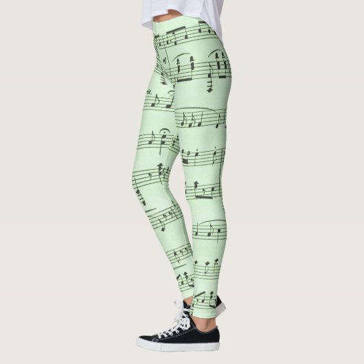 Green Sheet Muziek Leggings (Links)