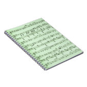 Green Sheet Muziek Notitieboek (Rechterzijde)