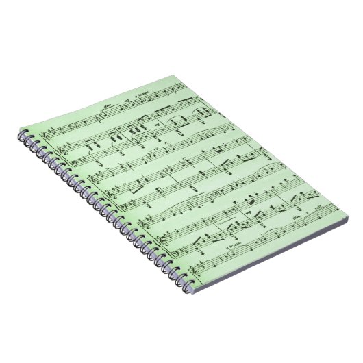 Green Sheet Muziek Notitieboek (Rechterzijde)