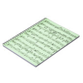 Green Sheet Muziek Notitieboek (Linkerzijde)