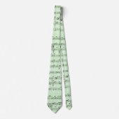 Green Sheet Muziek Stropdas (Voorkant)