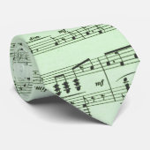 Green Sheet Muziek Stropdas (Opgerold)