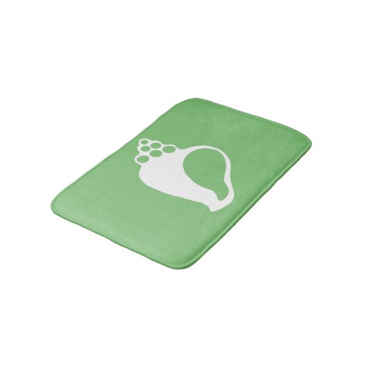 Green Shell Bathroom Mat (Gekanteld)