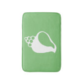Green Shell Bathroom Mat (Voorkant Verticaal)