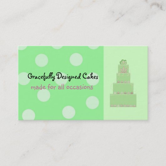 Green Sherbet Visitekaartje (Voorkant)