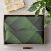 Green Shimmer Check Tissuepapier (Geschenk)