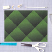 Green Shimmer Check Tissuepapier (Craft)