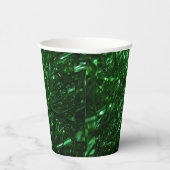 green shiny christmas tree leaves papieren bekers (Rechts)