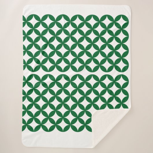 Green Shippo Sherpa Blanket Deken (Voorkant)