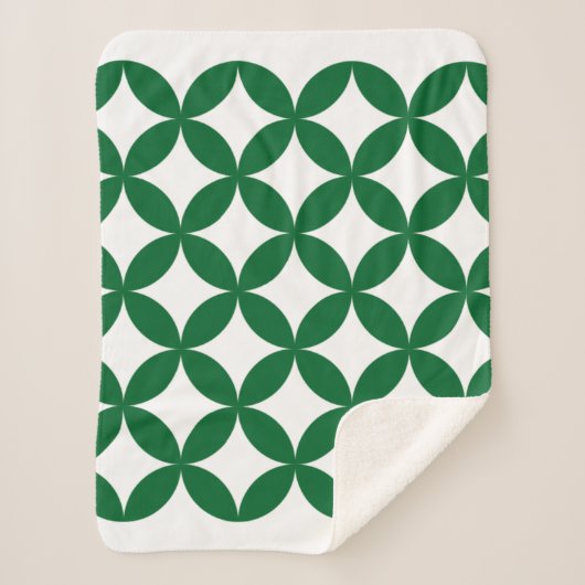 Green Shippo Sherpa Blanket Deken (Voorkant)