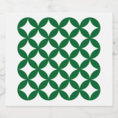 Green Shippo Sparkling Label Wijnetiket (Enkel label)