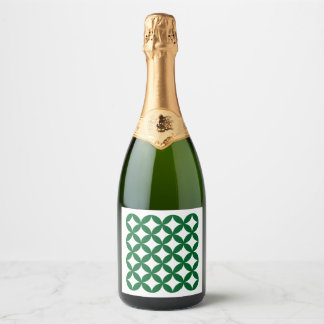 Green Shippo Sparkling Label Wijnetiket
