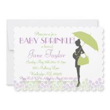 Green Silhouette Baby Sprinkle