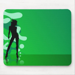 Green Silhouette Muismat