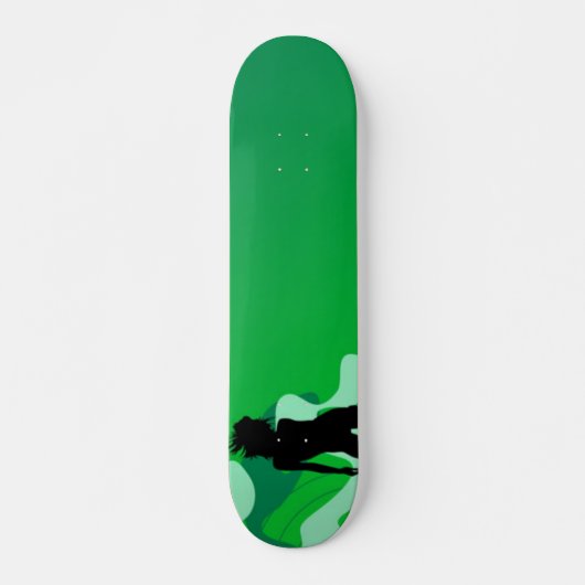 Green Silhouette Skateboard (Voorkant)