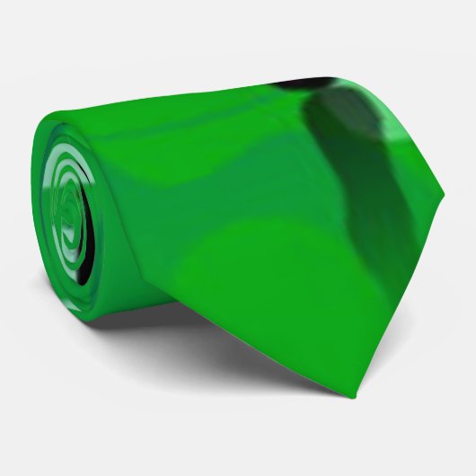 Green Silhouette Stropdas (Opgerold)