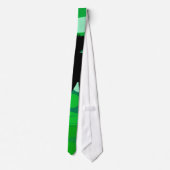 Green Silhouette Stropdas (Achterkant)