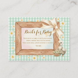 Green Silly Goose Books for Baby Informatiekaartje