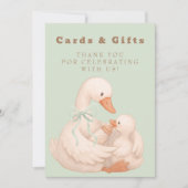 Green Silly Goose Cards and Gifts Table Sign  Kaart (Voorkant)