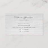 Green Silver Glitter Marble Geode Agate Visitekaartje (Achterkant)