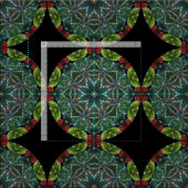 Green Silver Red-kerstverbinding Stof (Delen)