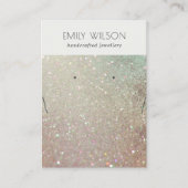 Green Silver Sparkle die het Verharden van Ketting Visitekaartje (Voorkant)