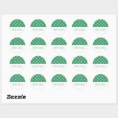 Green Simple Snowflake Holiday Stickers (Vel)