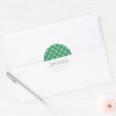 Green Simple Snowflake Holiday Stickers (Envelop)