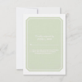 Green Simply Elegant Response Kaart