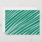 Green Simply Joyful Foto Feestdagenkaart (Achterkant)