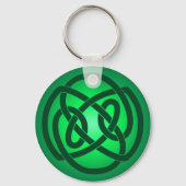 Green Single Loop Knot Sleutelhanger (Voorkant)