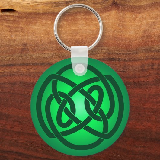 Green Single Loop Knot Sleutelhanger (Voorkant)