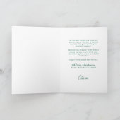 Green Sketch House Real Estate Client Holiday Card Feestdagen Kaart (Binnen)