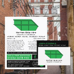 Green Skip, Skip/Dumpster Company Adverteren Flyer<br><div class="desc">Groene Skip,  Skip/Dumpster Company Adverteren broers door de opslag van het Visitekaartje.</div>