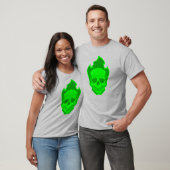 Green Skull Graphic T-Shirt – Neon Skull Design Gi (Unisex)