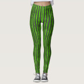 Green Skulls and Sunflower Series Design 11 Leggings (Voorkant)