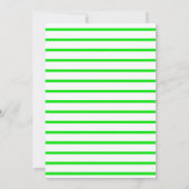 Green Slime 7th Birthday Invitations (Achterkant)