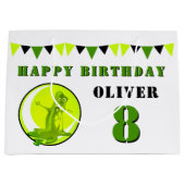 Green Slime Monster Funny Kind Birthday Groot Cadeauzakje (Voorkant)