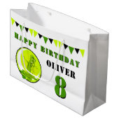 Green Slime Monster Funny Kind Birthday Groot Cadeauzakje (Voorkant Gekanteld)