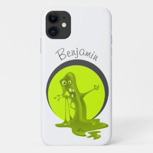 Green Slime Monster Funny Kinder naam Case-Mate iPhone Case