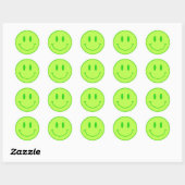 Green Smile One Happy Dude/Gal Verjaardag Stickers (Vel)