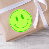 Green Smile One Happy Dude/Gal Verjaardag Stickers