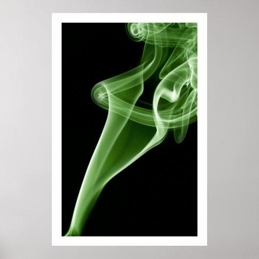 Green Smoke Art Poster (Voorkant)