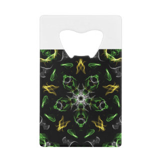Green Smoke Mandala Design Creditkaart Flessenopener