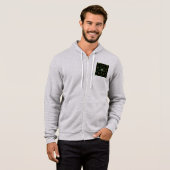 Green Smoke Mandala Design Hoodie (Voorkant volledig)