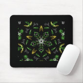 Green Smoke Mandala Design Muismat (Met muis)