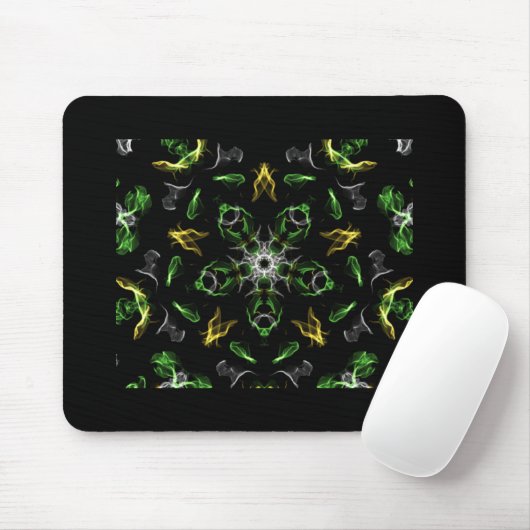 Green Smoke Mandala Design Muismat (Met muis)