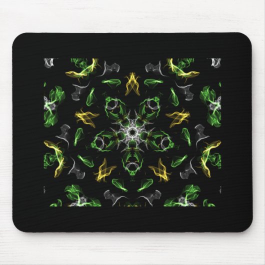 Green Smoke Mandala Design Muismat (Voorkant)